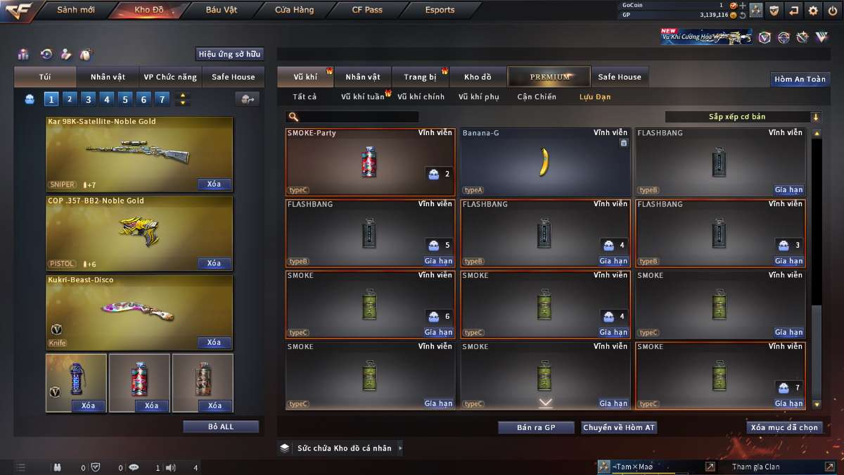 shop acc cf uy tin gia re